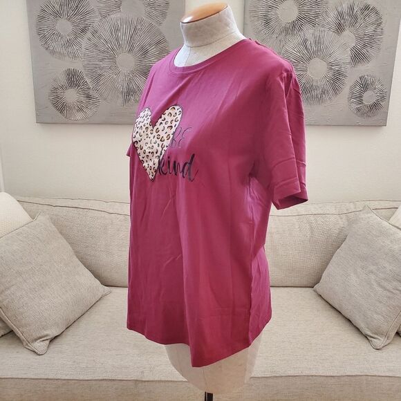 Teedino 'Be Kind ' Crewneck Tee sz XL - Picture 3 of 9